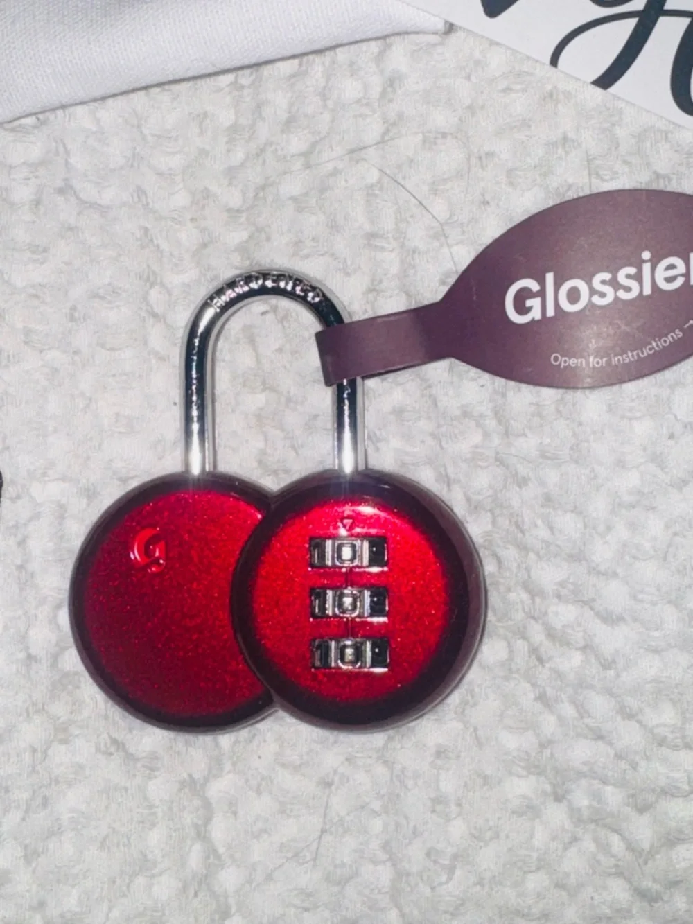 Glossier Red Combination collector padlock. Sold out! - Picture 7 of 15
